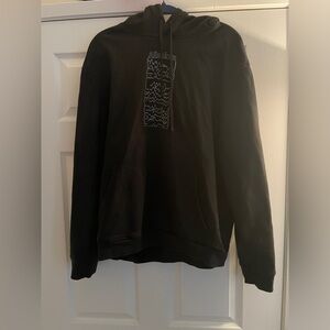 AllSaints Black Graphic Hoodie